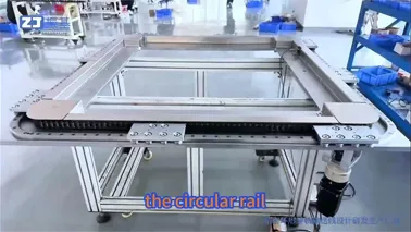 Línea transportadora de ferrocarril circular: pantalla inteligente para minoristas y exposiciones de lujo