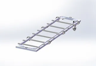 Instalación vertical, cadena de placa inferior elíptica, Ring Rail 200, 10/0t ， Carga de luz